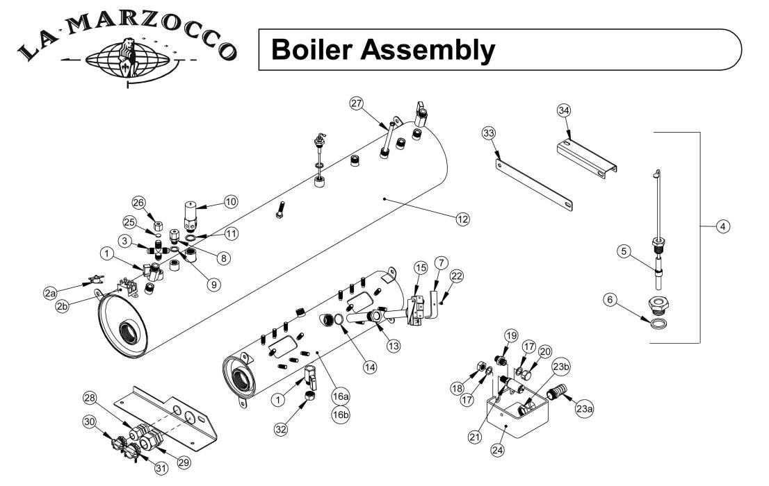 La Marzocco Boiler - Drawing E