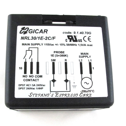 NIVEAUREGLER | RL30/1E/2C/F | GICAR 9.1.00.91G | 230/240V~ | FÜR LA S, 93,00 NIVEAUREGLER | RL30/1E/2C/F | GICAR 9.1.00.91G | 230/240V~ | FÜR LA S, 93,00