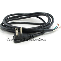 Power Cord USA 18/3 AWG with Low Profile Angled Plug