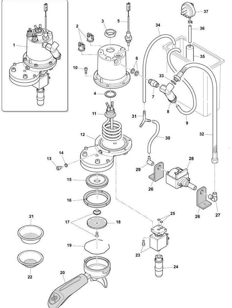 Rancilio Silvia PRO Drawing B