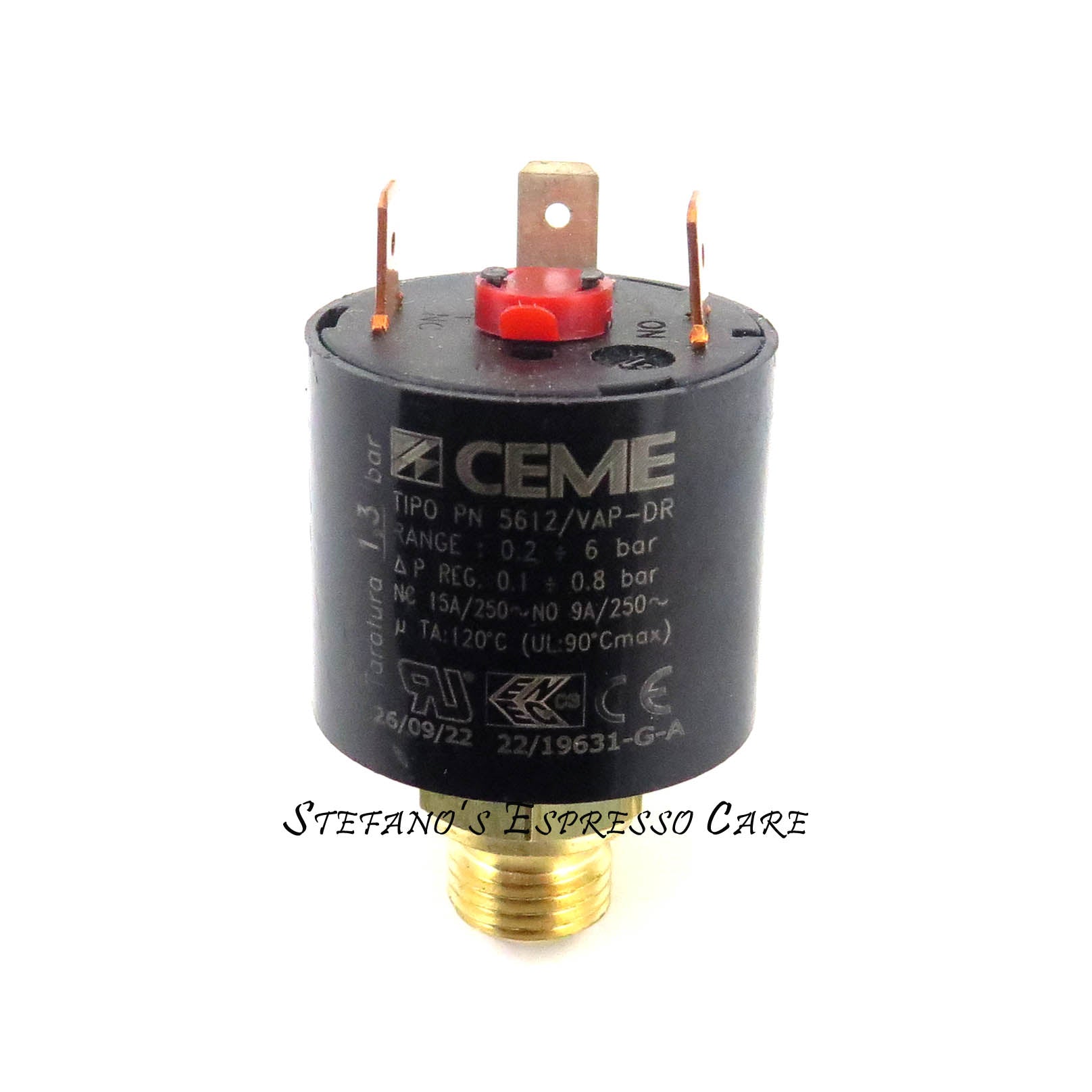 Pressurestat CEME La Marzocco Replacement parts for la marzocco espresso machine Stefano's