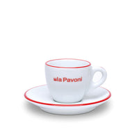 La Pavoni Logo Cappuccino Cup with Saucer