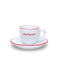 La Pavoni Logo Espresso Cup with Saucer