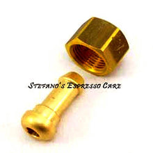 Load image into Gallery viewer, Brass Fitting 3/8 BSP to Barb for espresso machine lines

