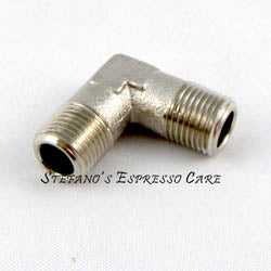Nickel on Brass Fitting 1/8M to 1/8M Elbow