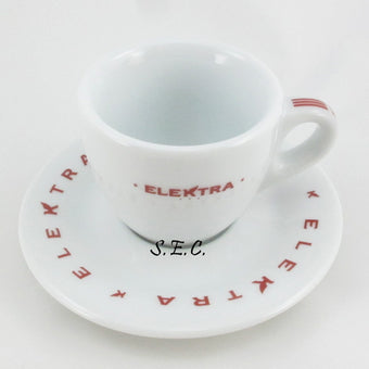 Elektra Logo Espresso Cup with Saucer
