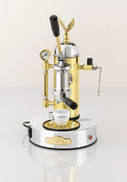 Elektra Microcasa Leva Chrome & Brass Espresso Machine